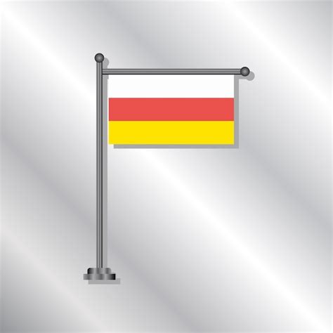 Premium Vector Illustration Of South Ossetia Flag Template