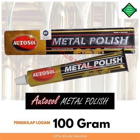 AUTOSOL 100 GR METAL POLISH PEMBERSIH PENGKILAP LOGAM BESI METAL ODOL