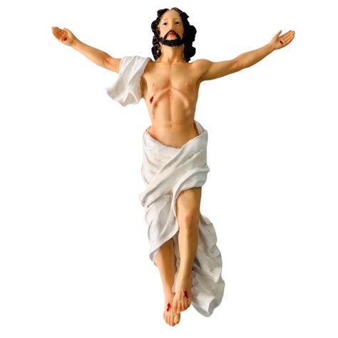 Imagem Jesus Ressuscitado 30cm De Parede Resina Importada Shopee Brasil