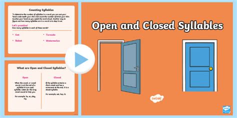 What Is Open Syllables And Closed Syllables