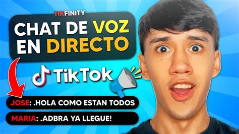 C Mo Activar El Chat De Voz En Tik Tok Live F Cil R Pido Eladbra