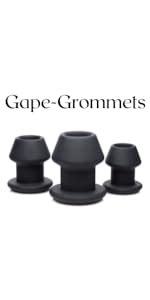 Master Series Gape Grommets Pc Hollow Silicone Anal Dilator Set