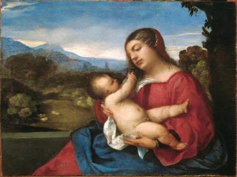 Tiziano Madonna Col Bambino Mondointasca