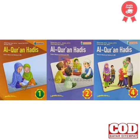 Jual Buku Alquran Dan Hadis Kelas 1 2 3 4 5 6 Mi Kurikulum Merdeka