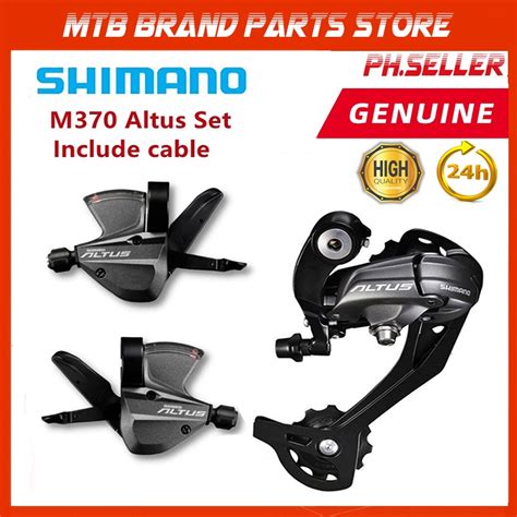 Shimano Altus Sl M370 3x9 Speed Shifter Rd M370 Rear Derailleur 9 Speed