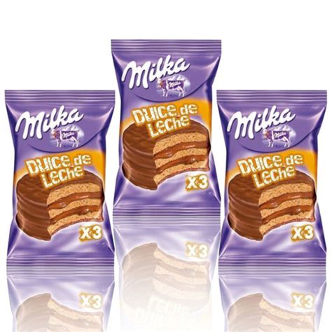 Kit Alfajor Milka Recheio Doce De Leite 3 Uni Submarino