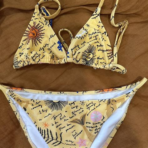 Verge Girl Yellow Bikini Size Xs Love This Bikini Depop