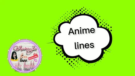 Anime Lines Zoom Effect Green Screen By Annieza Free Intro Template