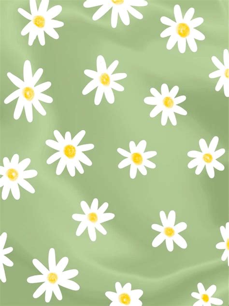 Discover Aesthetic Green Daisy Wallpaper In Coedo Vn