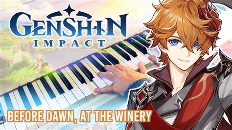 GENSHIN IMPACT Before Dawn At The Winery Relaxing Piano Cover W