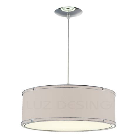 Luz Desing Lampara Colgante Doble Aro Cromo Moderno Luces Apto Led