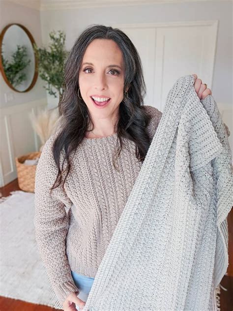 Braided Wheat Crochet Blanket Pattern Briana K Designs