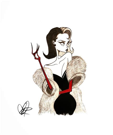 Cruella Deville Drawing