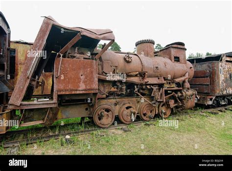 Old Rusty Steam Locomotive Stock Photo Alamy