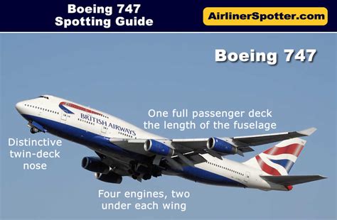 Spotting 4-Engine Jet Airliners, Tips for Airplane Spotters, Comparison ...