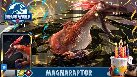 Apex Magnaraptor Unlocked And Level 30 On Same Day 🥳 Jurassic World Alive Youtube