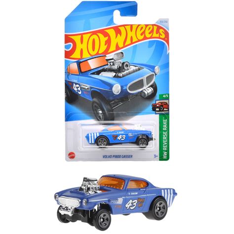 Mua Hot Wheels HXR06 Basic Car Volvo P1800 Gasser Vehicle Toy Mini Car 3 Years Old Blue trên