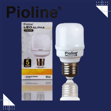 LAMPU BOHLAM LED T BULB KAPSUL PIOLINE ALPHA 5W 5WATT 5 WATT 5 W LED