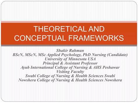 Unit 7 Theoritical And Conceptual Framework Pptx