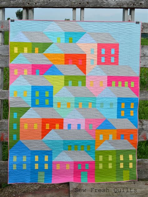 Sew Fresh Quilts Hillside Houses Qal Finish