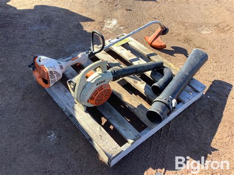 Stihl Fs40c Trimmer And Blower Bigiron Auctions