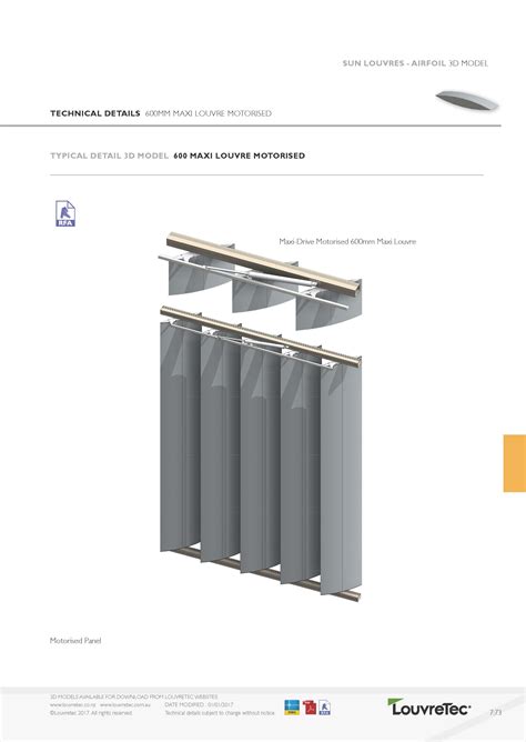Technical 600mm Maxi Louvre Louvretec Auckland Nz