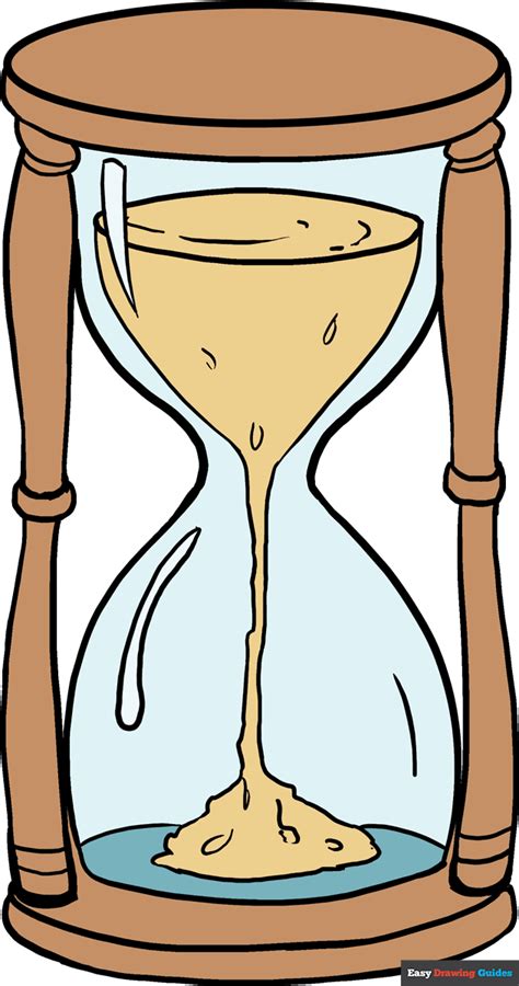 How To Draw An Hourglass Really Easy Drawing Tutorial