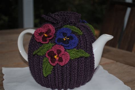 Gone Stitching Pansy Tea Cosy