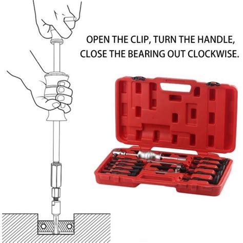 Lot de 16 Extracteurs de Roulement Intérieur Extracteur de Trou
