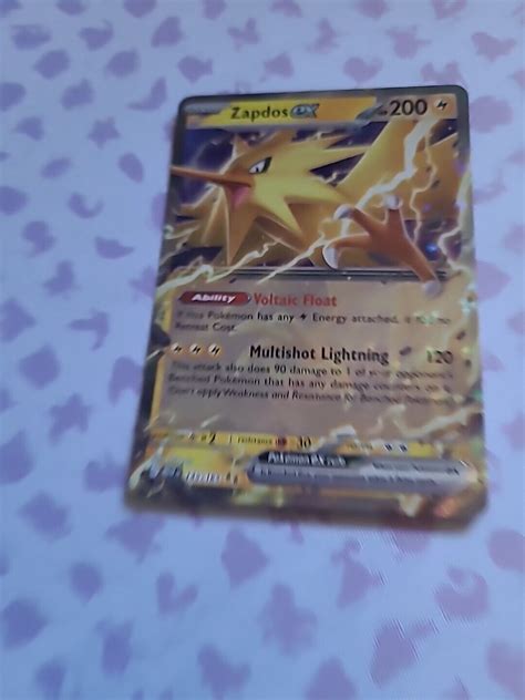 Zapdos Ex Scarlet Violet Double Rare Holo Pok Mon Card