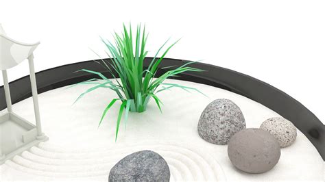 Miniature Zen Garden 3D - TurboSquid 2054971