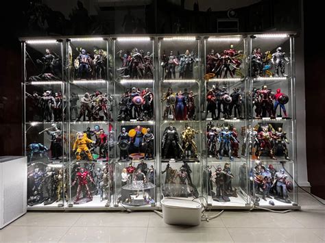 Selling 6 Ikea Detolf Display Cabinet With LED Strip Hobbies Toys