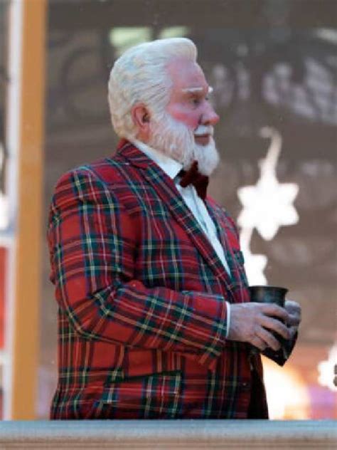 The Santa Clauses S2 Tim Allen Red Plaid Suit Mens Tartan Suit