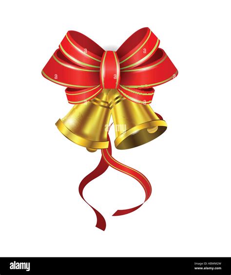 Vector Gold Christmas Bells Stock Vector Image And Art Alamy