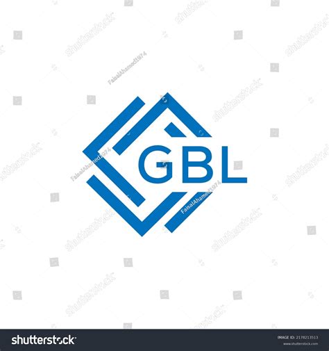 Gbl Letter Logo Design On White Stock Vector Royalty Free