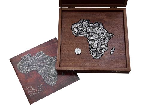 African Creative Puzzle Of Africa 36 Pieces In Wooden Box Puzzles