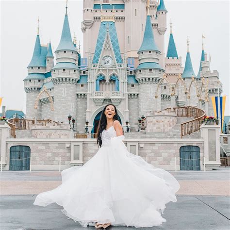 Bridal Portrait At Disney S Magic Kingdom Disney Bride Disney Fairy