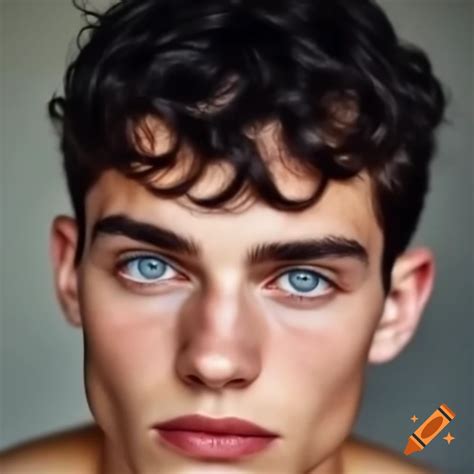 Handsome Man With Wavy Blonde Hair And Blue Eyes On Craiyon