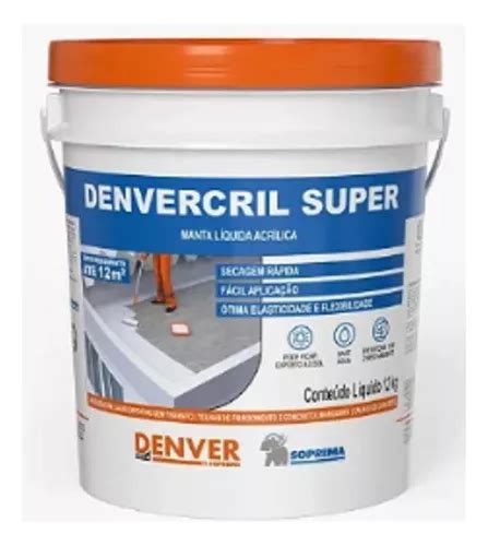 Impermeabilizante Denvercril Super Branco 12kg MercadoLivre