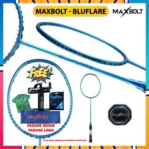 jual  raket badminton original maxbolt bluflare blue flare pkt