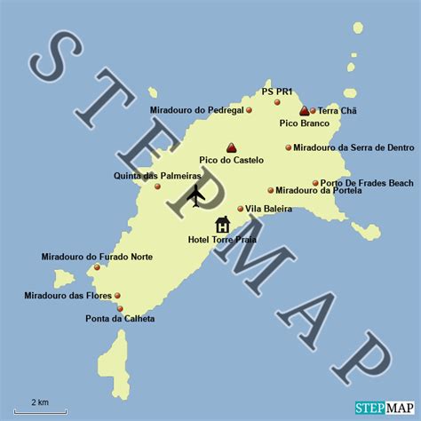 StepMap Porto Santo Landkarte für Deutschland