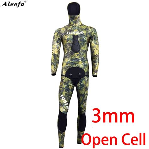 3mm Camouflage Spearfishing Wetsuit Easy Fishing Tackle