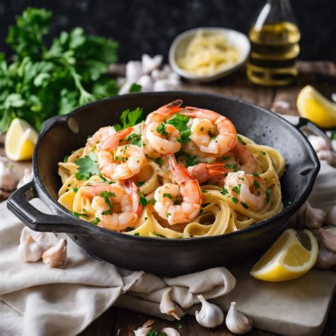 Garlic Butter Shrimp Pasta Recipe Cookaifood