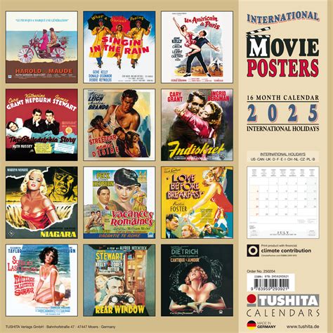 International Movie Posters - Wall Calendars 2025 | Buy at Europosters