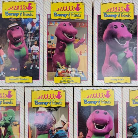 Vintage Barney And Friends Vhs Lot Of 7 Time Life Video 1992 10825 Picclick Ca