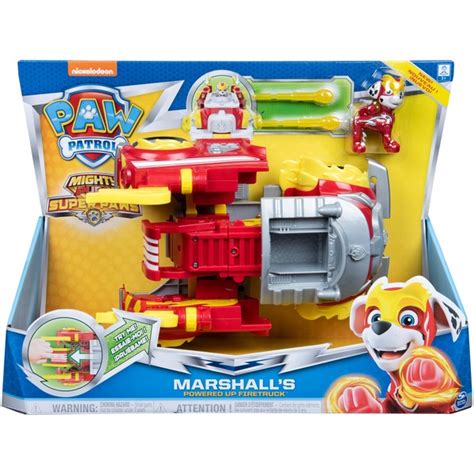 Spin Master Paw Patrol Mighty Pups Super Paws Camion Dei Pompieri