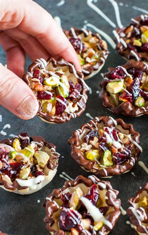 Chocolate Cranberry Phyllo Cups Recipe Peas And Crayons