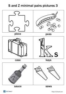 S And Z Minimal Pairs Esl Vault