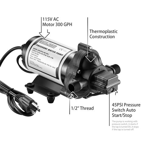 Snapklik Wassermann Water Pressure Diaphragm Pump V Ac Gpm