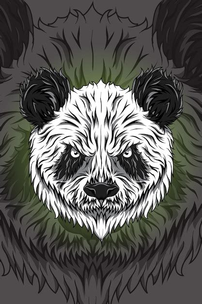 Premium Vector Angry Panda Vector Illustration